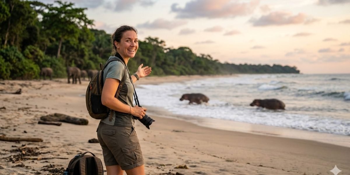 Que faire au Gabon ? Vivre le grand frisson face aux hippopotames surfeurs et aux éléphants de forêt à Loango.
